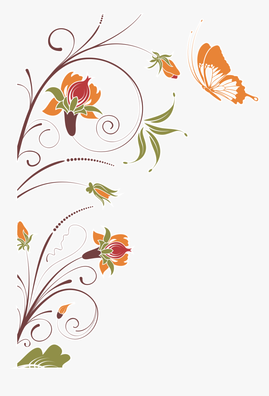 Wallpapers Arabescos Florais Pin Arabesco Floral Flores - Bordes Png Arabescos Vector, Transparent Png, Free Download