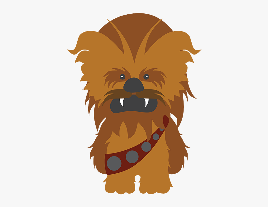 Star Wars Wall Stickers For Kids Chewbacca - Cartoon Star Wars Characters Png, Transparent Png, Free Download