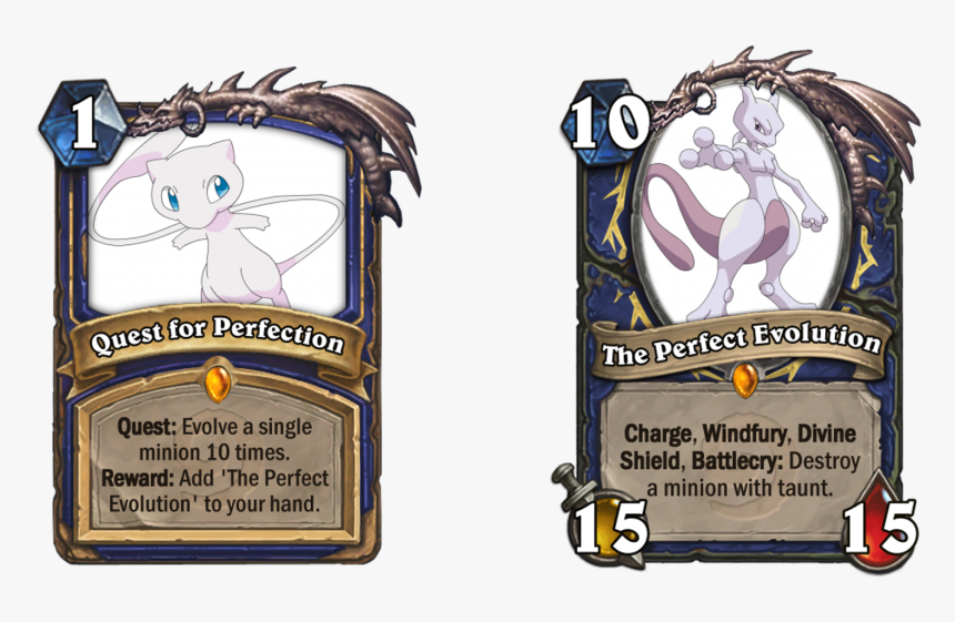 Diary Of A Mewtwo (1485x889), Png Download - Priest Quest Hearthstone, Transparent Png, Free Download