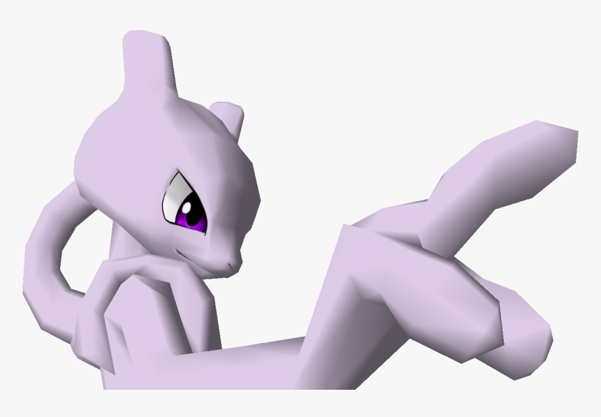 Mewtwo Super Smash Bros 64 , Png Download - Cartoon, Transparent Png, Free Download