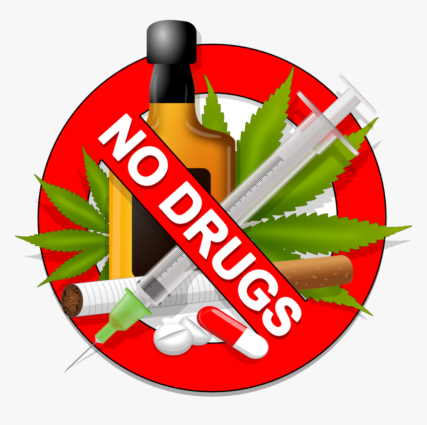 No To Drugs Clipart, HD Png Download, Free Download