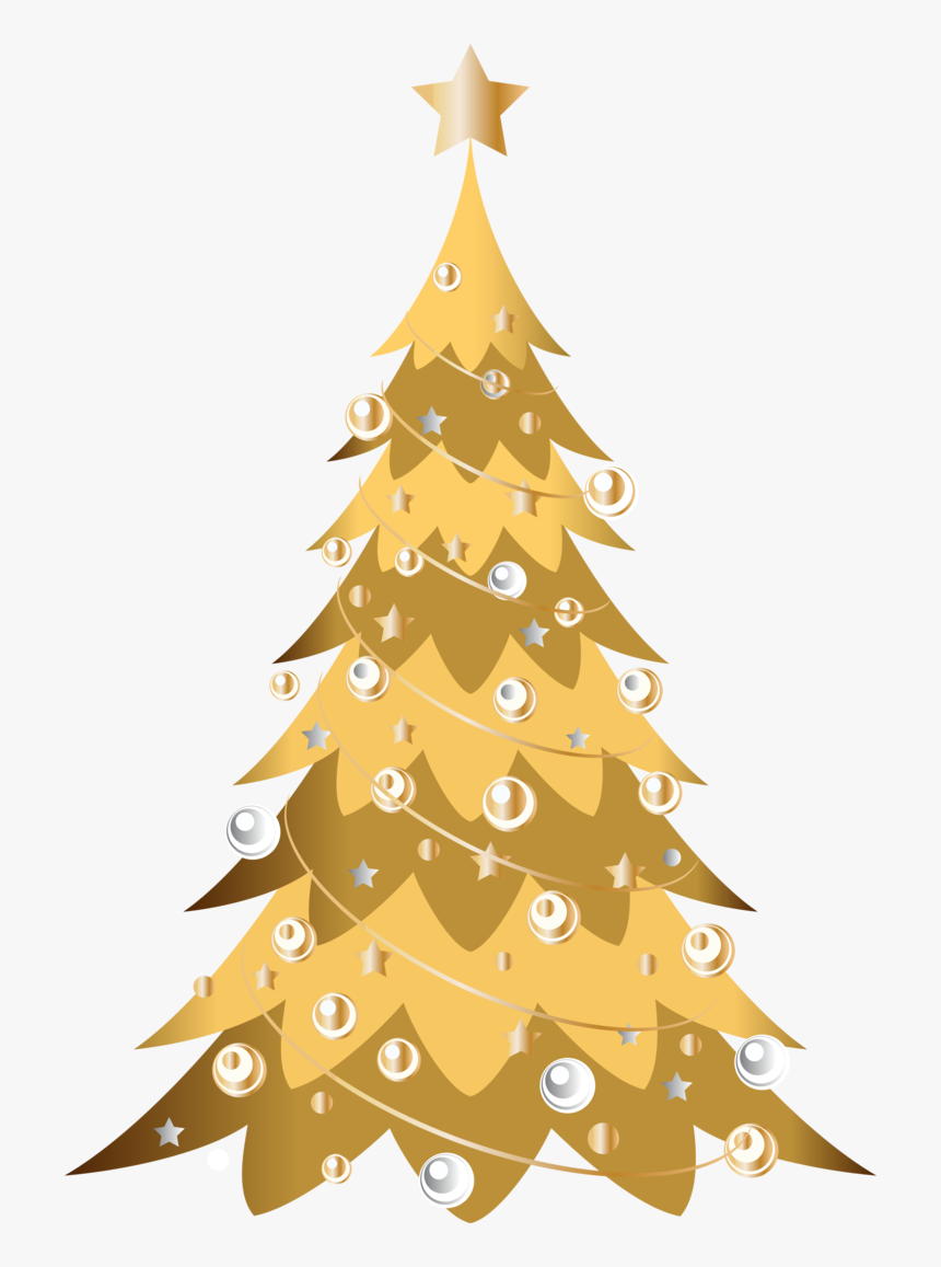 Arbol Navideño Dorado Png - Arbol Navideño Png, Transparent Png, Free Download