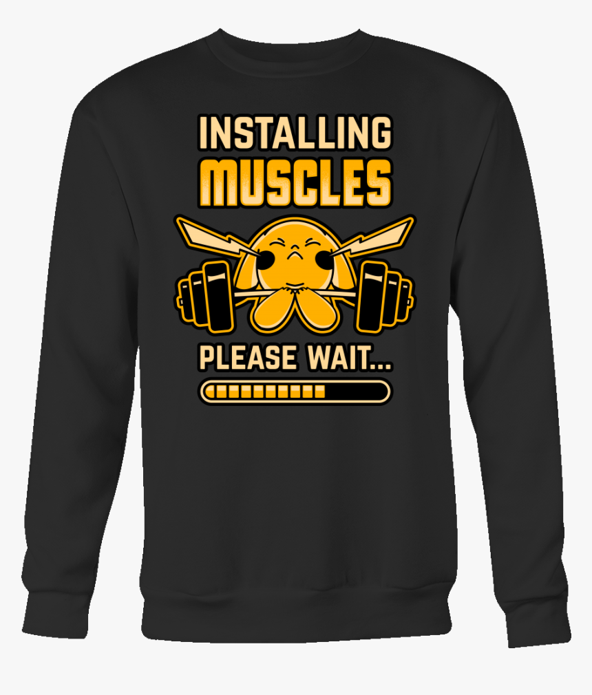 Pokemon Pikachu Muscles Sweatshirt T Shirt - Long-sleeved T-shirt, HD Png Download, Free Download