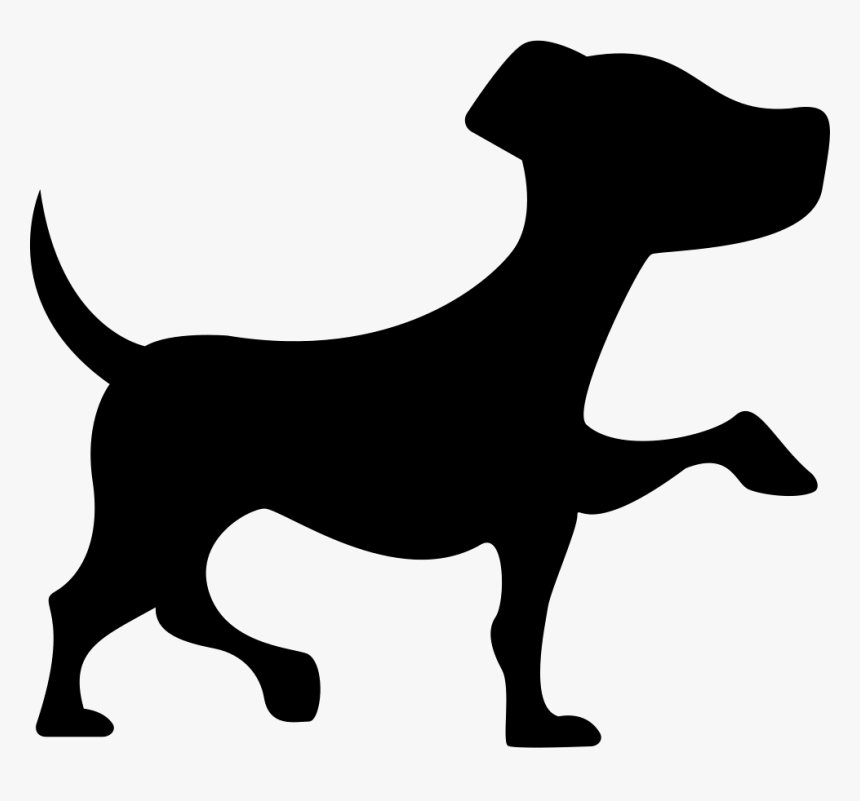 Dog,mammal,canidae,dog Breed,carnivore,clip Art,dachshund,rare - Silhouette Dog With Paw Up, HD Png Download, Free Download