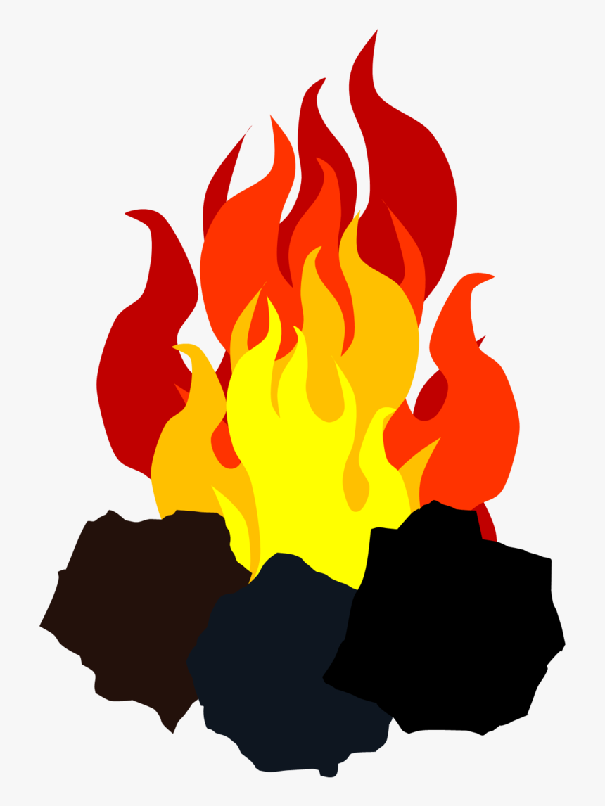 Clip Art Fire Illustrations - Coal Fire Clipart, HD Png Download, Free Download