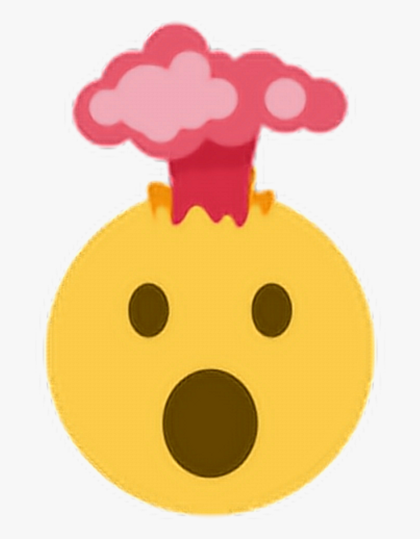 Explode Brain Volcano Shocked - Mind Blown Emoji Twitter, HD Png Download, Free Download