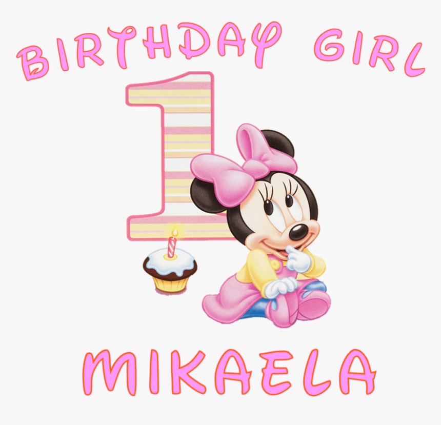 Minnie Mouse 1st Birthday Png - Happy Birthday Baby Minnie, Transparent Png, Free Download
