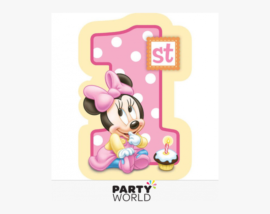 Minnie Mouse 1st Birthday Png - Happy First Birthday Minnie Mouse, Transparent Png, Free Download