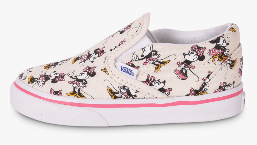 Disney Minnie Bébé Slip Vans On Classic Chaussures - Vans Toddler Girls, HD Png Download, Free Download