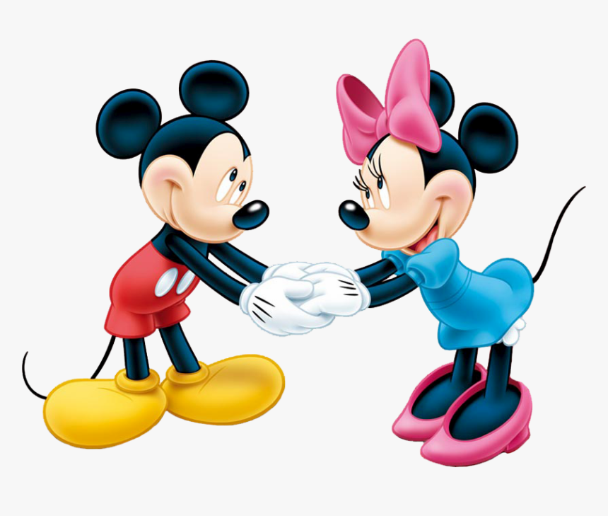 Mickey & Minnie Clipart - Cute Happy Valentines Day, HD Png Download, Free Download