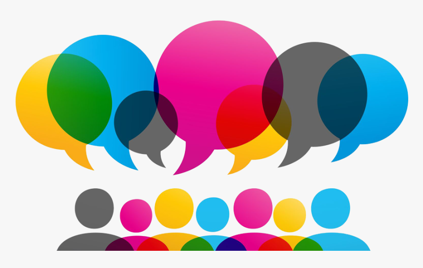 People And Speech Bubbles, HD Png Download, Free Download