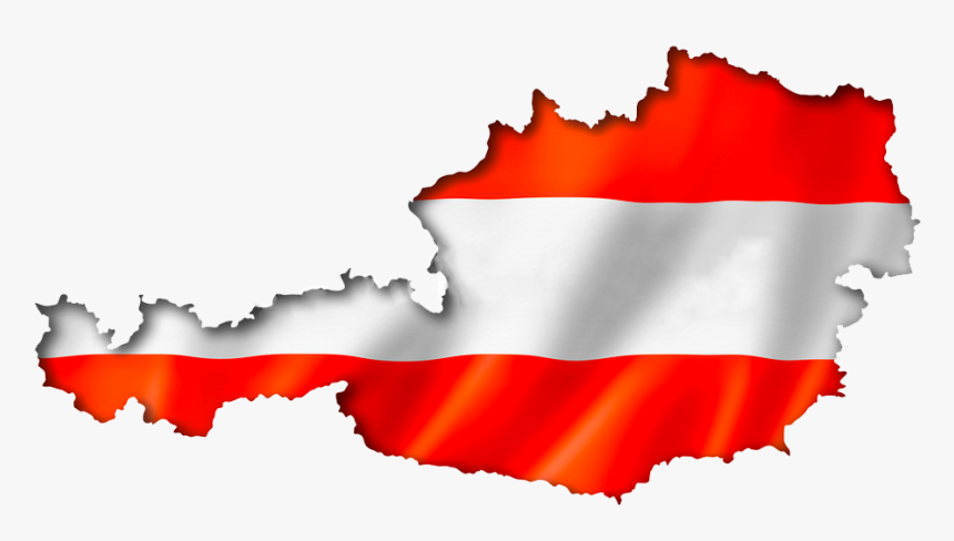 Austria Map Flag - Austria Map Clipart, HD Png Download, Free Download