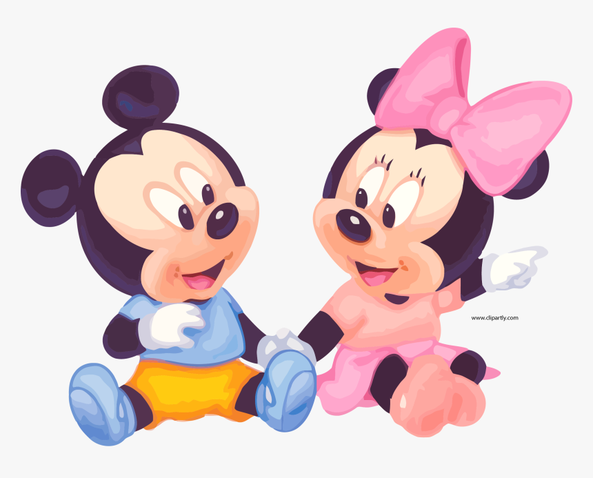 Transparent Baby Minnie Png Mickey Mouse And Minnie Mouse Baby Png Download Kindpng