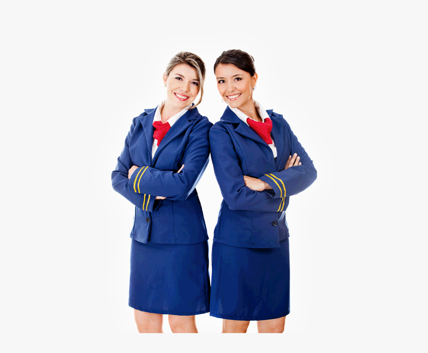 Flight Attendant Png Picture - Flight Attendant Blue Uniform, Transparent Png, Free Download
