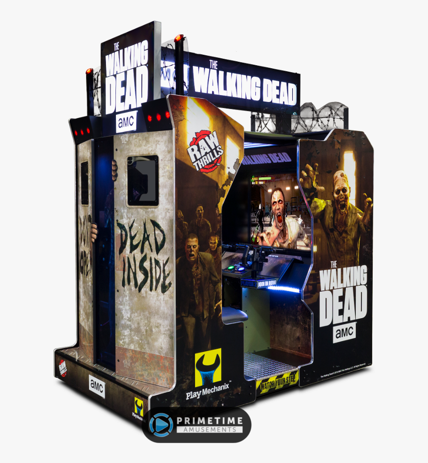 The Walking Dead Arcade Machine By Play Mechanix & - Walking Dead Arcade Machine, HD Png Download, Free Download