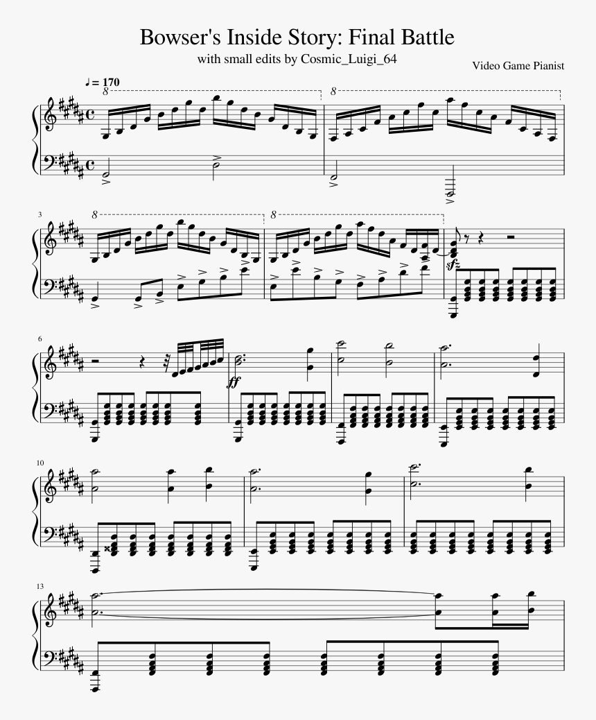 Zankyou No Terror Ost Piano Sheet, HD Png Download, Free Download