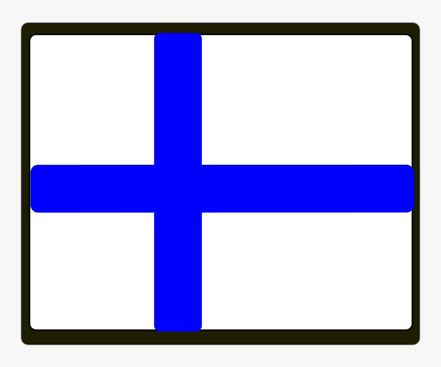 Square,angle,symmetry - Flag Of Finland, HD Png Download, Free Download