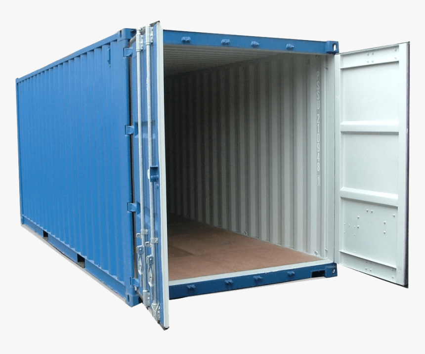 Blue Shipping Container Transparent Background - Shipping Container Png, Png Download, Free Download