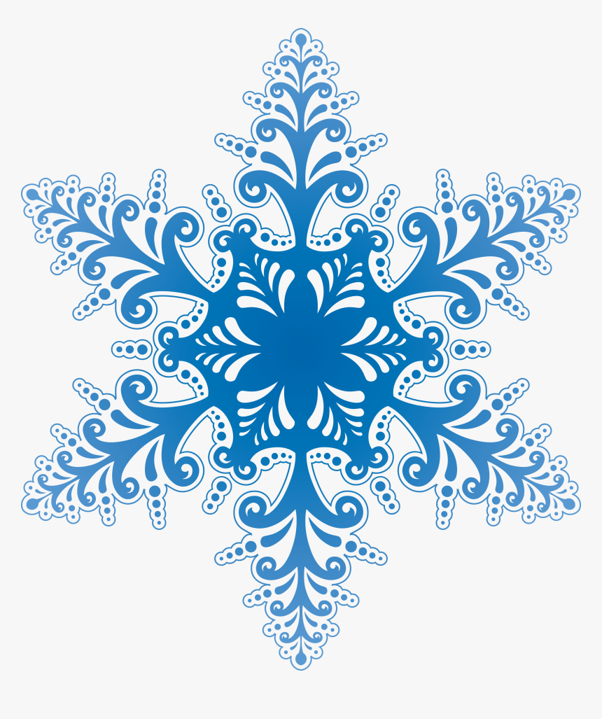 Snowflakes Images Free Download - Transparent Background Blue Snowflake, HD Png Download, Free Download