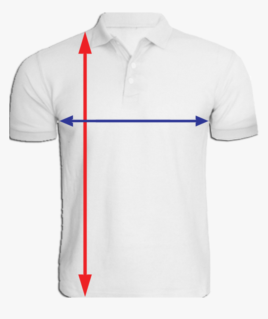 Collar T-shirt Size Chart - Polo Shirt, HD Png Download, Free Download