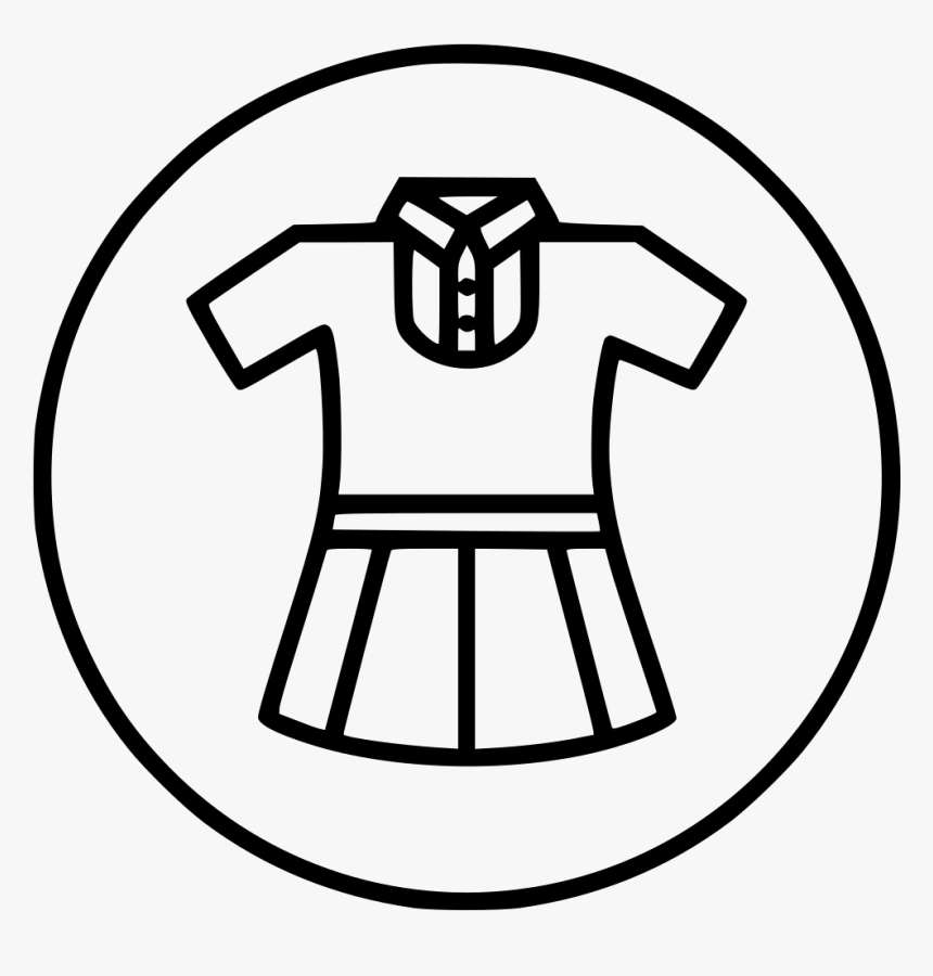 Transparent Girl Symbol Png - Drawing Of School Uniform, Png Download, Free Download