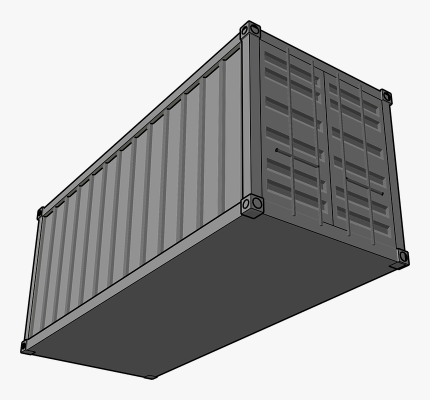 Portable Storage Solutions - Shipping Container Clipart, HD Png Download, Free Download