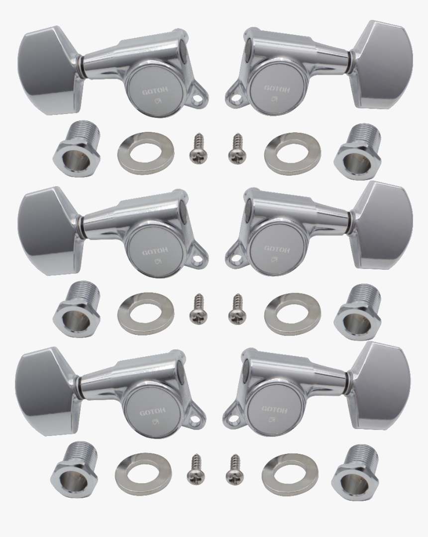 Gotoh, Large Schaller-style Knob, 3 Per Side Image - Pipe, HD Png Download, Free Download