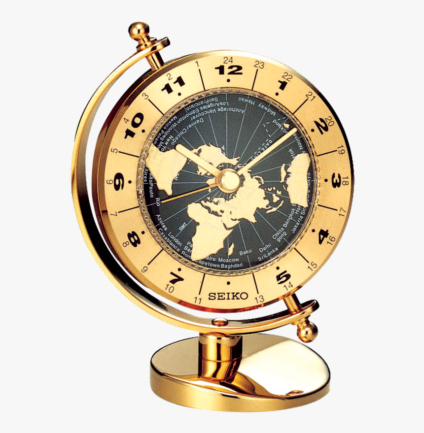 Executive World Time Clock - Seiko World Time Alarm Clock, HD Png Download, Free Download