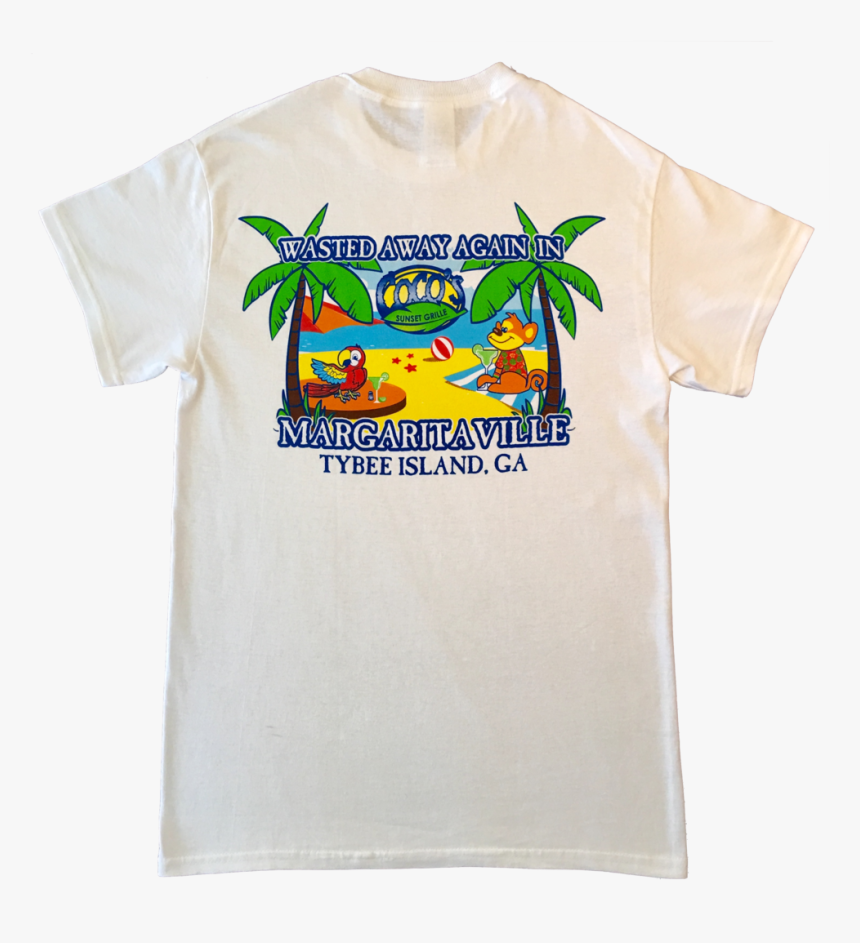Margaritaville Tshirt Ss White Back, HD Png Download, Free Download