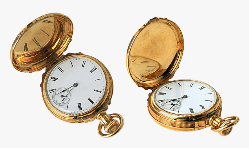 Clock, Pocket Watch, Gold, Valuable, Time, Pointer - Vintage Pocket Watch Transparent Background, HD Png Download, Free Download