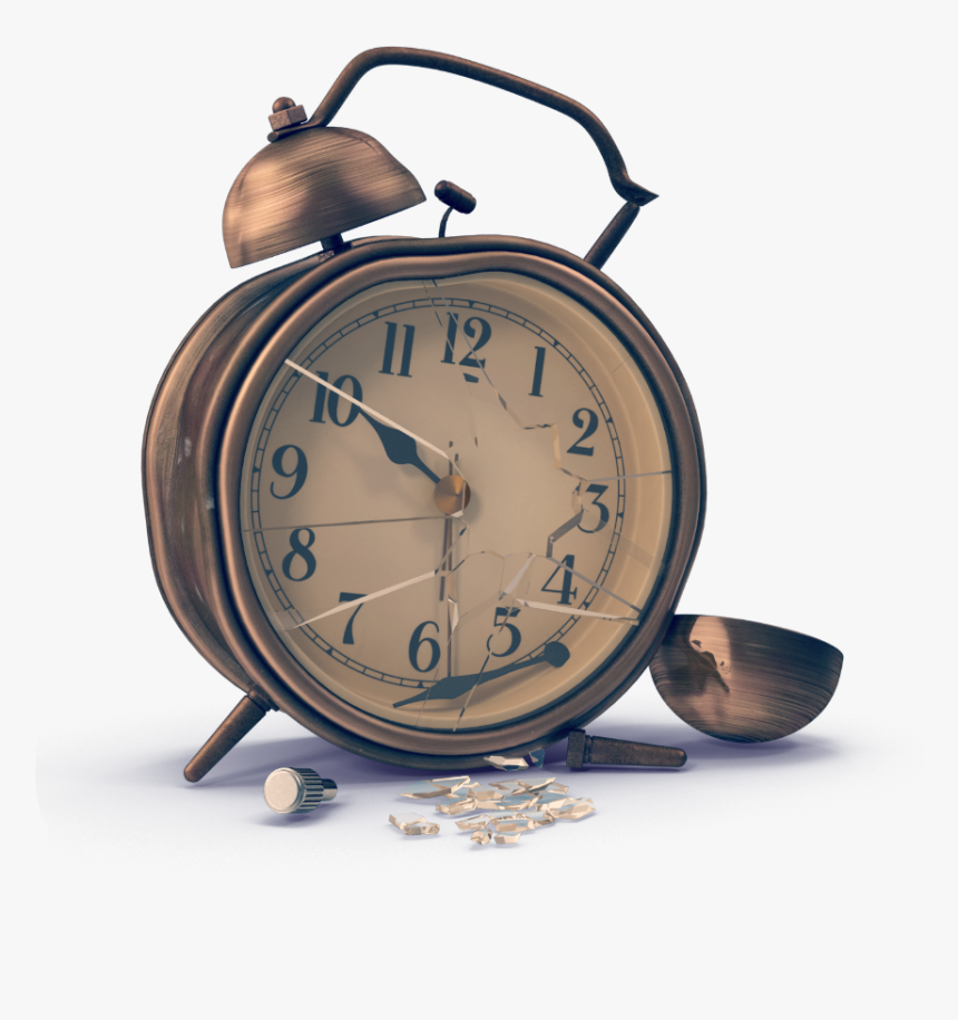 Transparent Broken Clock Clipart - Broken Alarm Clock Png, Png Download, Free Download