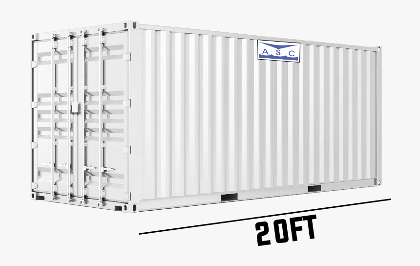 Transparent Storage Container Png - 40 Foot White Shipping Container, Png Download, Free Download