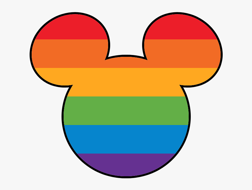 Transparent Minnie Mouse Ears Clipart - Mickey Head Rainbow Clipart, HD Png Download, Free Download