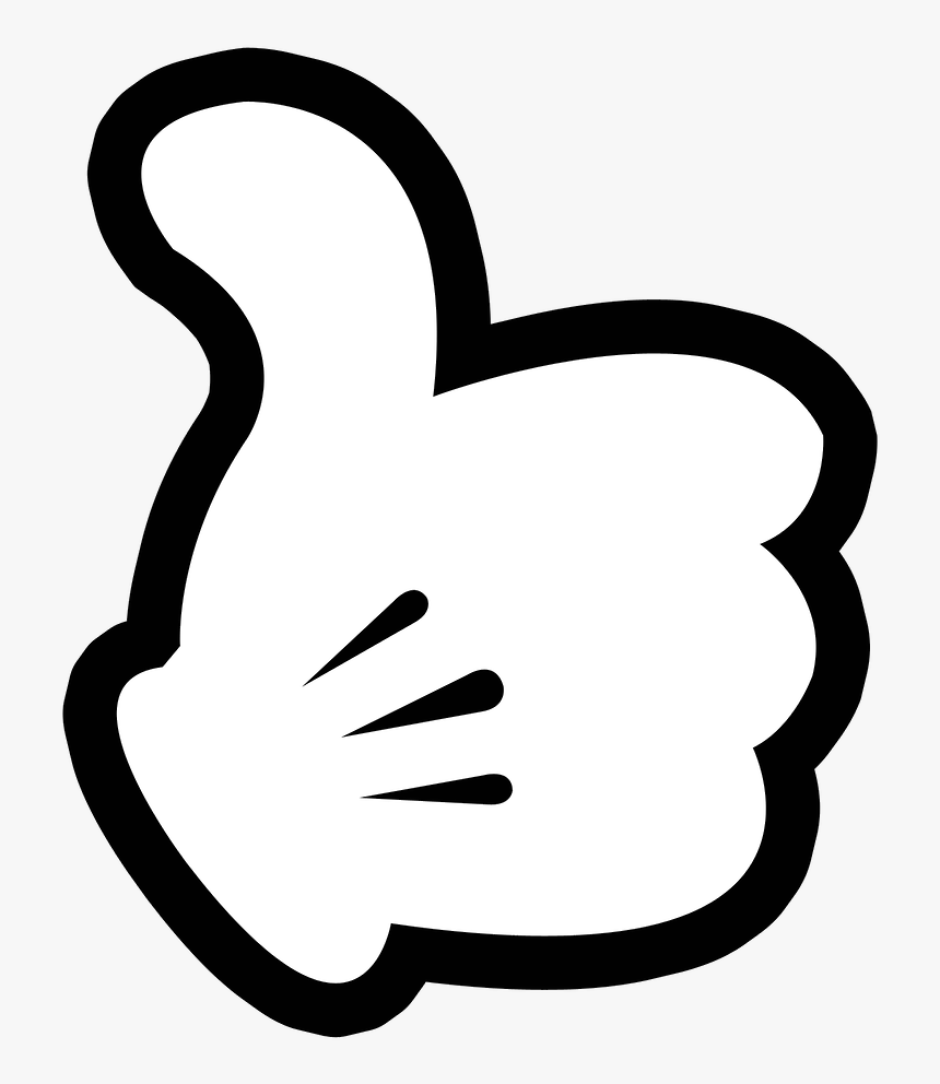 Thumb Up Mickey"s Hand - Mickey Mouse Thumbs Up, HD Png Download, Free Download