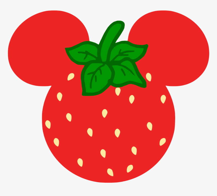 Mickey Mouse Head Strawberry, HD Png Download, Free Download