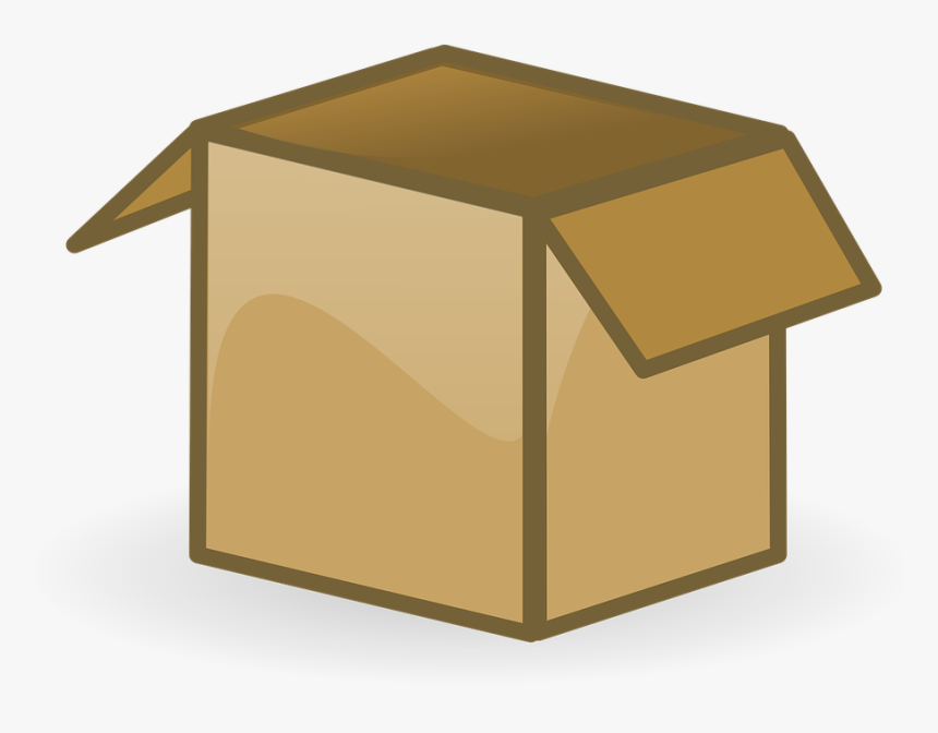 Box, Open, Empty, Carton, Storage, Container, Cardboard - Cartoon Open Box Gif, HD Png Download, Free Download