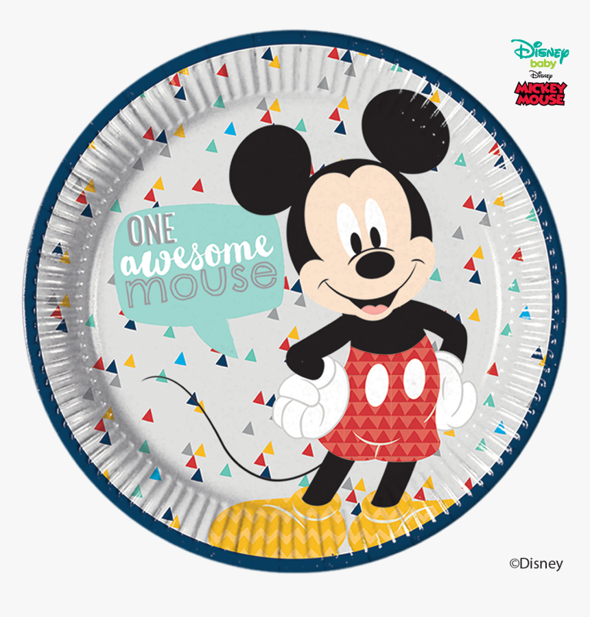 Disney Awesome Mickey Mouse Party Large Round Paper - Mickey Mouse Bubble Umbrellas, HD Png Download, Free Download