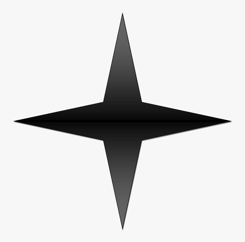 5 Point Star Vector - 4 Point Star Vector Png, Transparent Png, Free Download