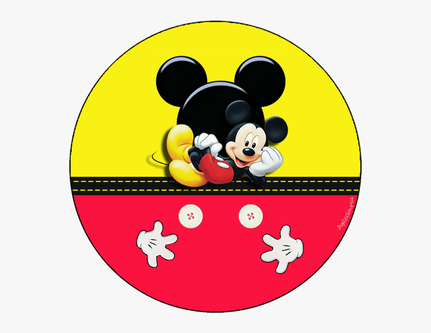 Clip Art Convites Digitais Simples Kit - Toppers Para Imprimir Mickey, HD Png Download, Free Download