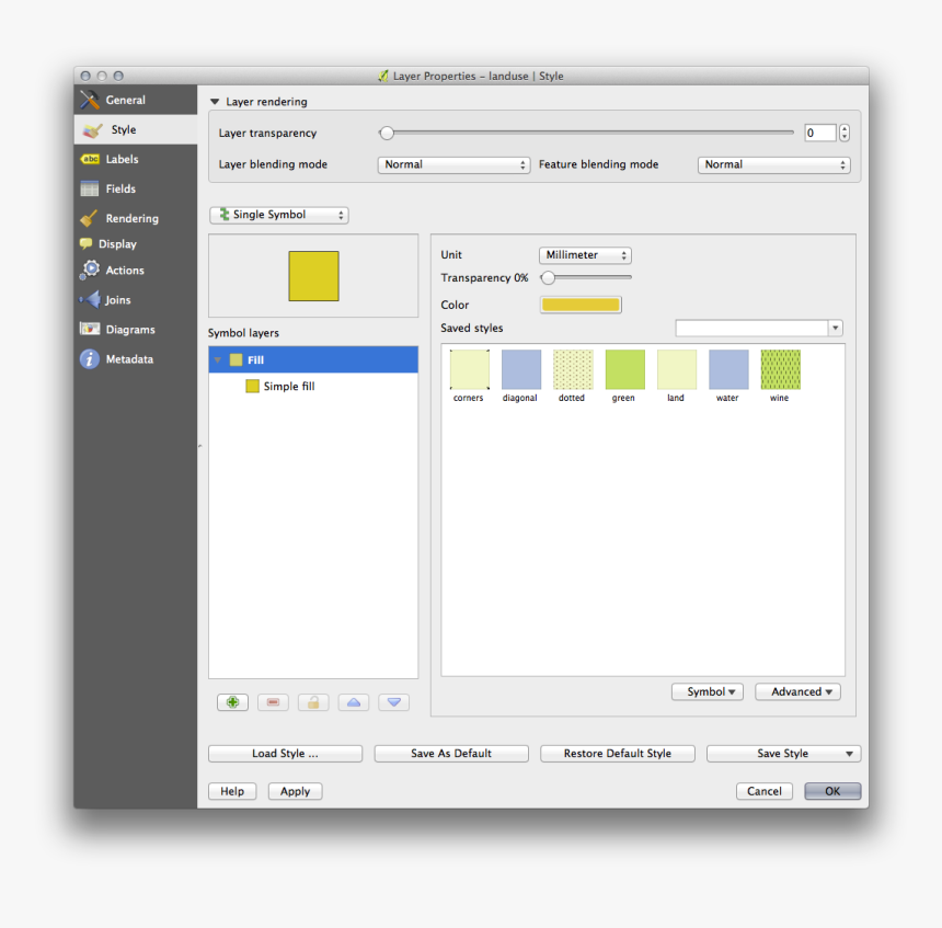 - - / - - / - - / Images/layer Properties Style - Qgis Symbol Layer Type, HD Png Download, Free Download