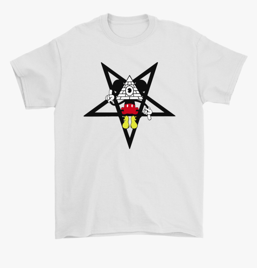 Reversed Pentagram As Above So Below Illuminati Mickey - Supreme X Louis Vuitton T Shirt, HD Png ...