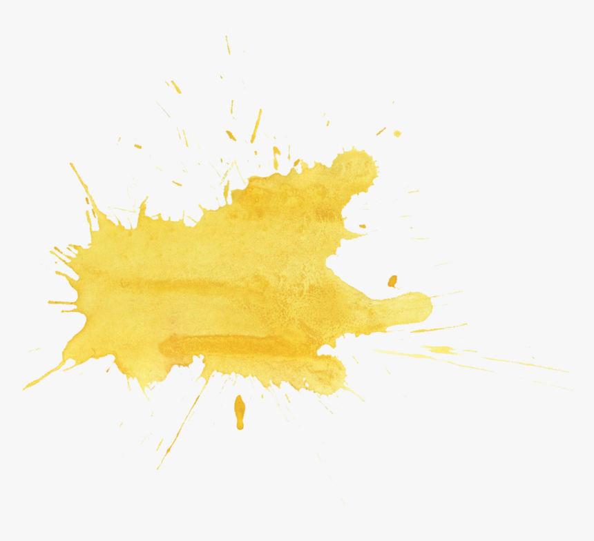 Yellow Watercolor Splash Png Transparent, Png Download, Free Download