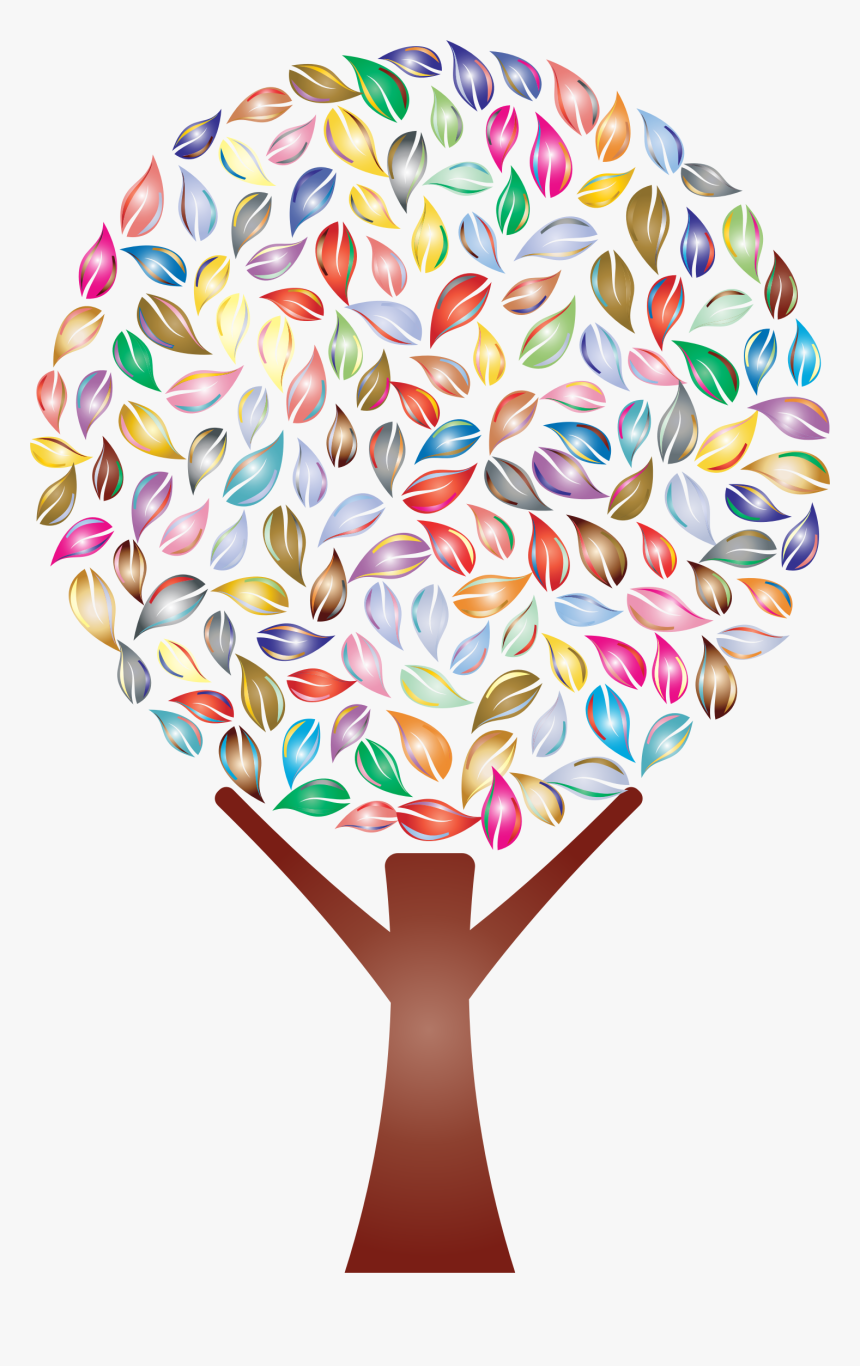 Transparent Big Tree Clipart - Colorful Tree Background Png, Png Download, Free Download