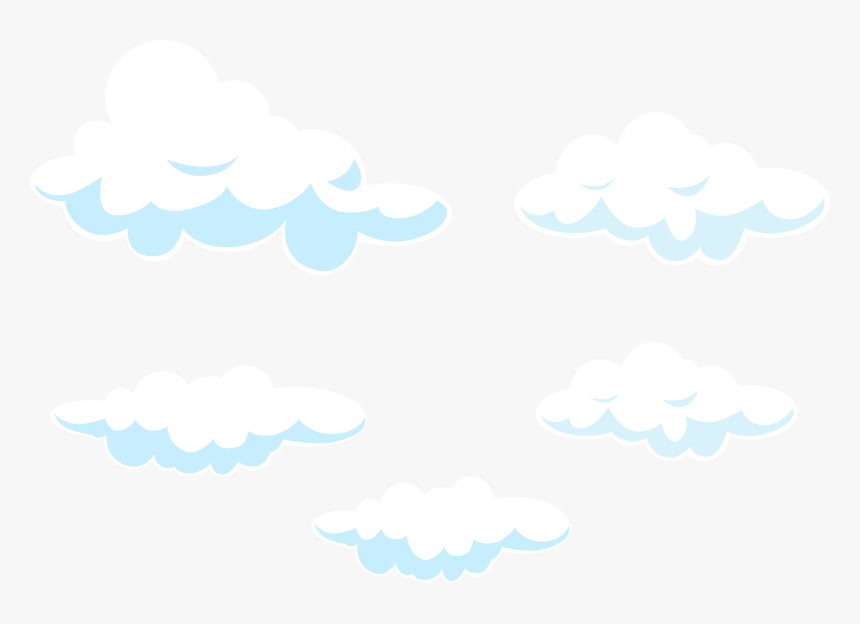 Clip Art Cartoon Cloud Transparent - Transparent Cartoon Clouds Png, Png Download, Free Download