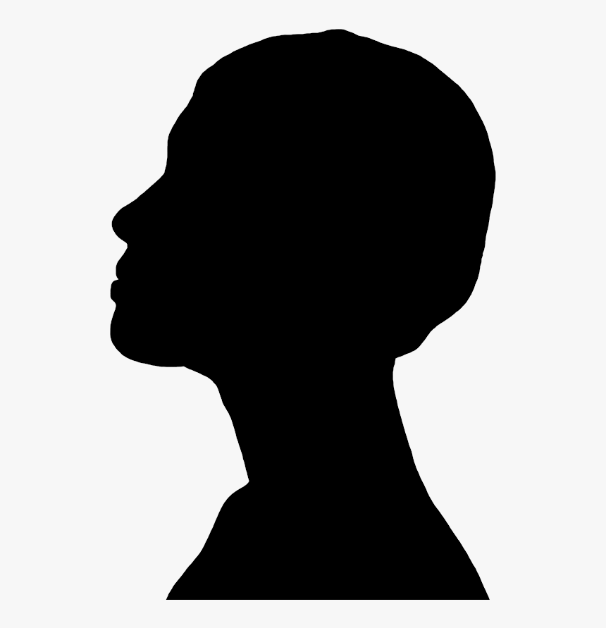 Silhouette Profil Of A Girl - Man Profile Silhouette Png, Transparent Png, Free Download