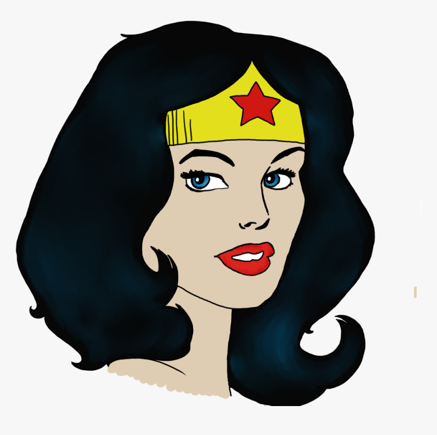 Wonder Woman Png - Wonder Woman Head Cartoon, Transparent Png, Free Download