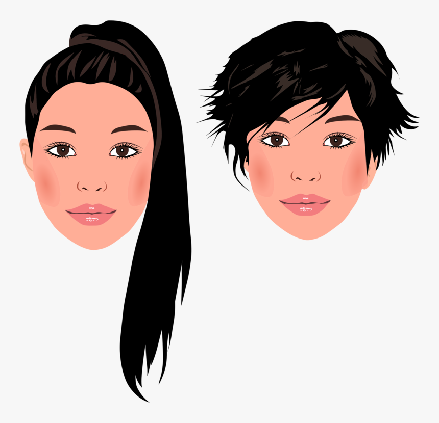 Drawing Characatures Woman Face - Korean Small Face Measure, HD Png Download, Free Download