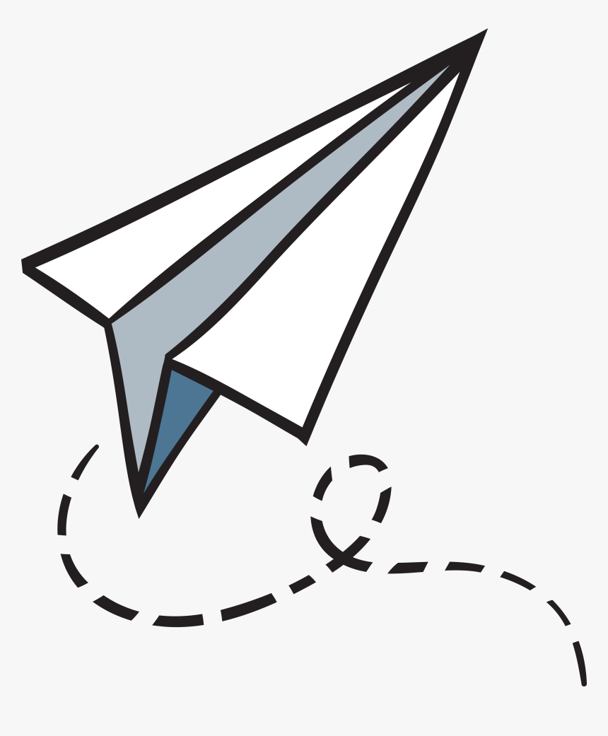 Airplane Paper Plane Clip Art - Paper Aeroplane Clip Art, HD Png Download, Free Download