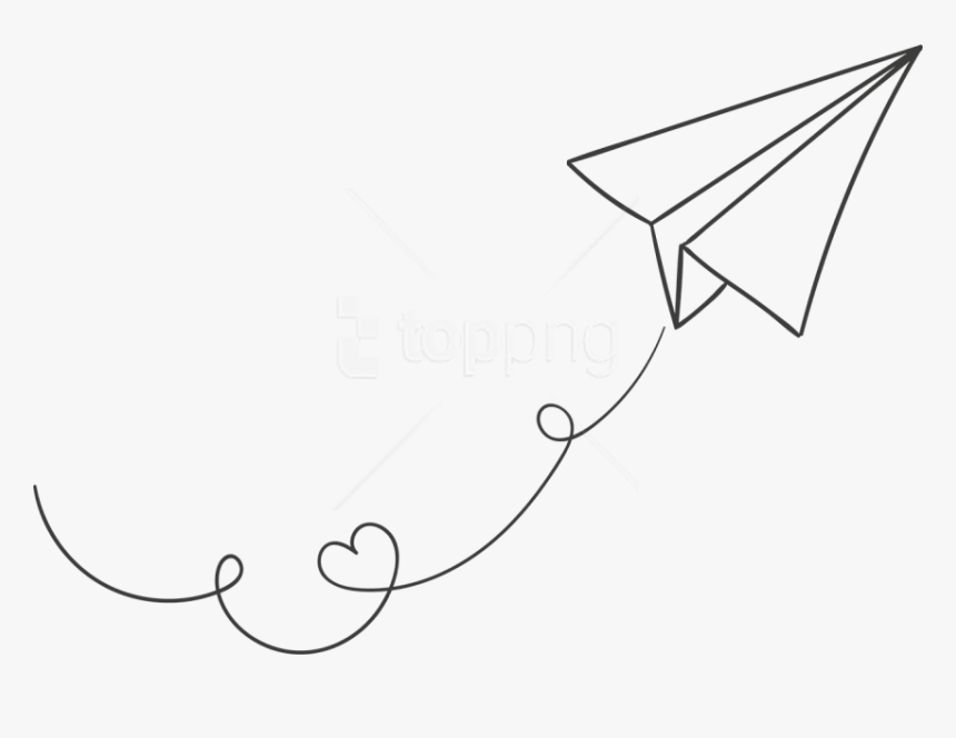 Free Png Download White Paper Plane Clipart Png Photo - Transparent Background Paper Airplane Png, Png Download, Free Download