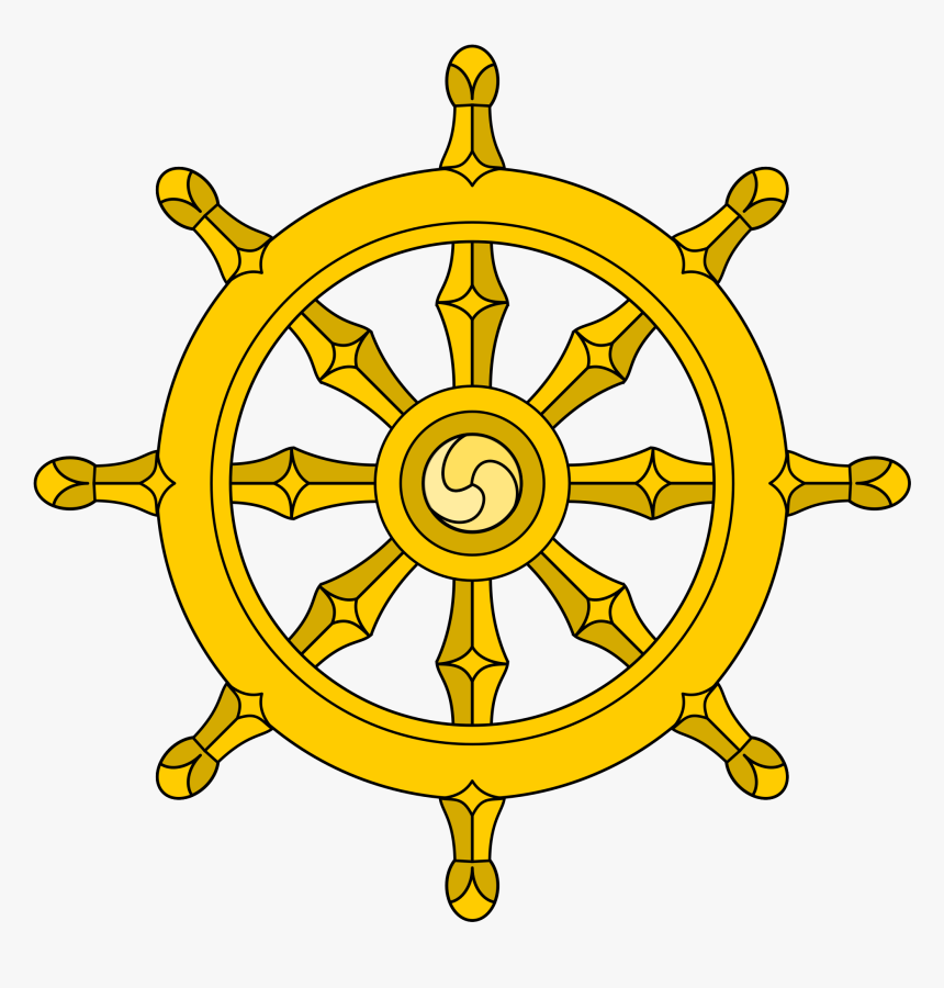 Buddhist Wheel Png, Transparent Png, Free Download